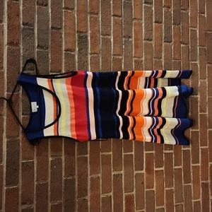 Milly Striped Rainbow Dress